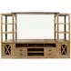 Telluride Brown Entertainment Center with 70" TV Console