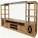 Telluride Brown Entertainment Center with 70" TV Console