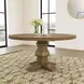 Florence Rustic Smoke Round Dining Table
