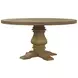 Florence Rustic Smoke Round Dining Table