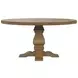 Florence Rustic Smoke Round Dining Table