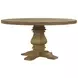 Florence Rustic Smoke Round Dining Table