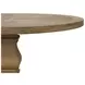 Florence Rustic Smoke Round Dining Table