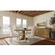 Florence Rustic Smoke Round Dining Table