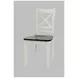 Asbury Park White Cross Back Counter Height Stool Set of 2