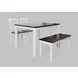 Asbury Park White and Brown 4 Piece Dining Set with Bench