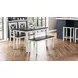 Asbury Park White and Brown 4 Piece Dining Set with Bench