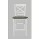 Asbury Park White and Brown 4 Piece Counter Height Dining Set with Bench