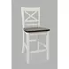 Asbury Park White and Brown 4 Piece Counter Height Dining Set with Bench