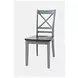 Asbury Park Grey Cross Back Counter Height Stool Set of 2