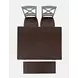 Asbury Park Gray and Brown 4 Piece Counter Height Dining Set with Bench
