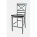 Asbury Park Gray and Brown 4 Piece Counter Height Dining Set with Bench