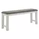 Brook Bay Carbon Gray Upholstered 60" Counter Height Bench