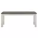 Brook Bay Carbon Gray Upholstered 60" Counter Height Bench