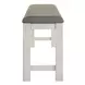 Brook Bay Carbon Gray Upholstered 60" Counter Height Bench