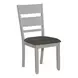 Bayview Textured White and Carbon Gray 3 Piece Drop Leaf Dining Set