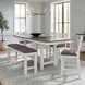 Brook Bay Carbon Gray Upholstered 60" Counter Height Bench