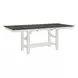 Bayview Textured White and Carbon Gray 94" Extendable Rectangular Gathering Table