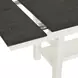 Bayview Textured White and Carbon Gray 94" Extendable Rectangular Gathering Table