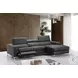 Ariana Gray Italian Leather Reclining RAF Sectional