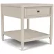 Maren White Sand Rectangular End Table