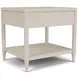 Maren White Sand Rectangular End Table