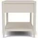 Maren White Sand Rectangular End Table