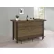 Bellemore Rustic Oak Home Bar Cabinet