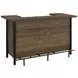 Bellemore Rustic Oak Home Bar Cabinet