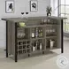 182105 Grey Driftwood And Black Bar Unit