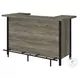 182105 Grey Driftwood And Black Bar Unit