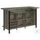 182105 Grey Driftwood And Black Bar Unit