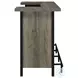 182105 Grey Driftwood And Black Bar Unit