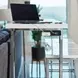Marmot White Marble And Chrome 4 Piece Counter Height Dining Table Set