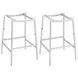 Jovani Clear Bar Stool Set Of 2