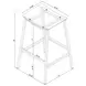 Jovani Clear Bar Stool Set Of 2