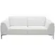 Davos White Leather Sofa