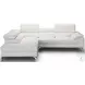 Nila White Italian Leather Sectional