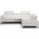 Nila White Italian Leather RAF Sectional