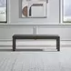 Bayview Gray Upholstered Dining Bench