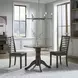 Bayview Sandstone 36" Extendable Round Drop Leaf Dining Table