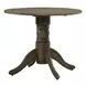 Bayview Sandstone 36" Extendable Round Drop Leaf Dining Table