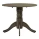Bayview Sandstone 36" Extendable Round Drop Leaf Dining Table