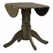 Bayview Sandstone 36" Extendable Round Drop Leaf Dining Table