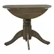 Bayview Sandstone 36" Extendable Round Drop Leaf Dining Table