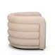Curves Peach Performance Fabric Upholstered Swivel Accent Chair