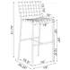Adelaide Brown And Chrome Upholstered Open Back Bar Stool
