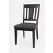American Rustics Dark Brown Slat Back Side Chair Set of 2