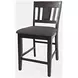 American Rustics Dark Brown Slat Back Counter Height Stool Set of 2