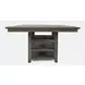 Outer Banks Driftwood Gray 9 Piece Counter Height Dining Set with Storage